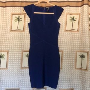 Royal Blue bandage cocktail dress size S